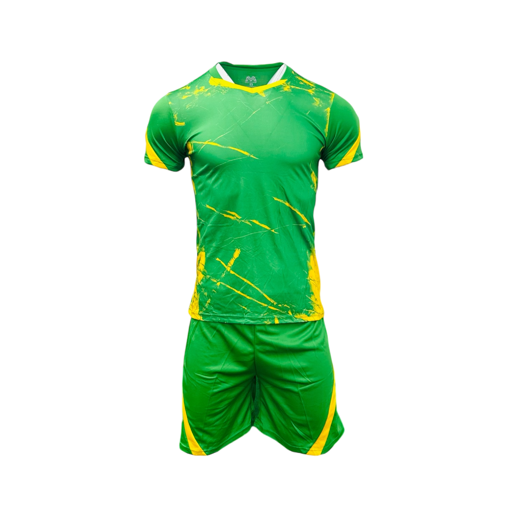 Mens Sublimated Soccer Kit Premium Combo Emerald/Gold