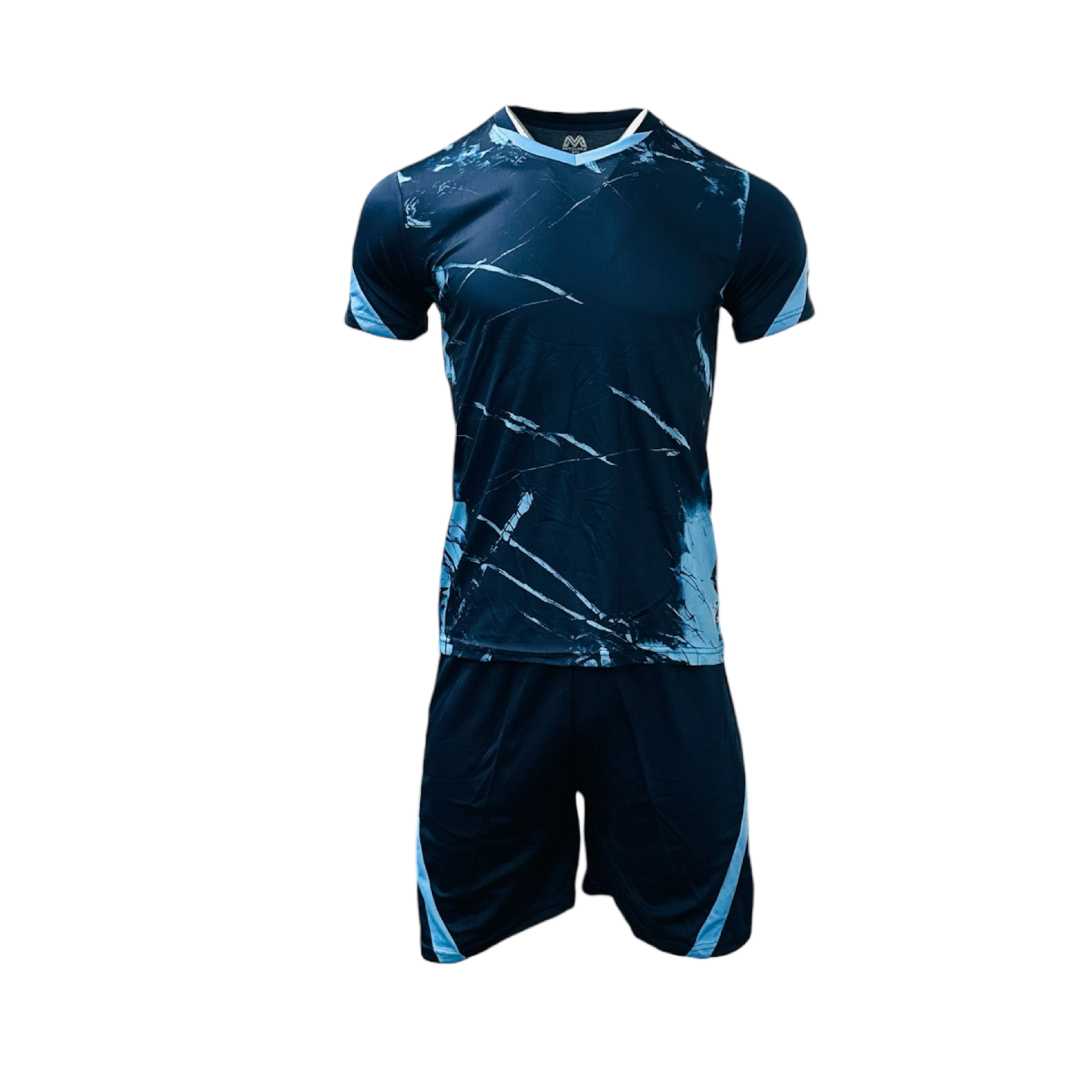 Mens Sublimated Soccer Kit Premium Combo Navy/Sky