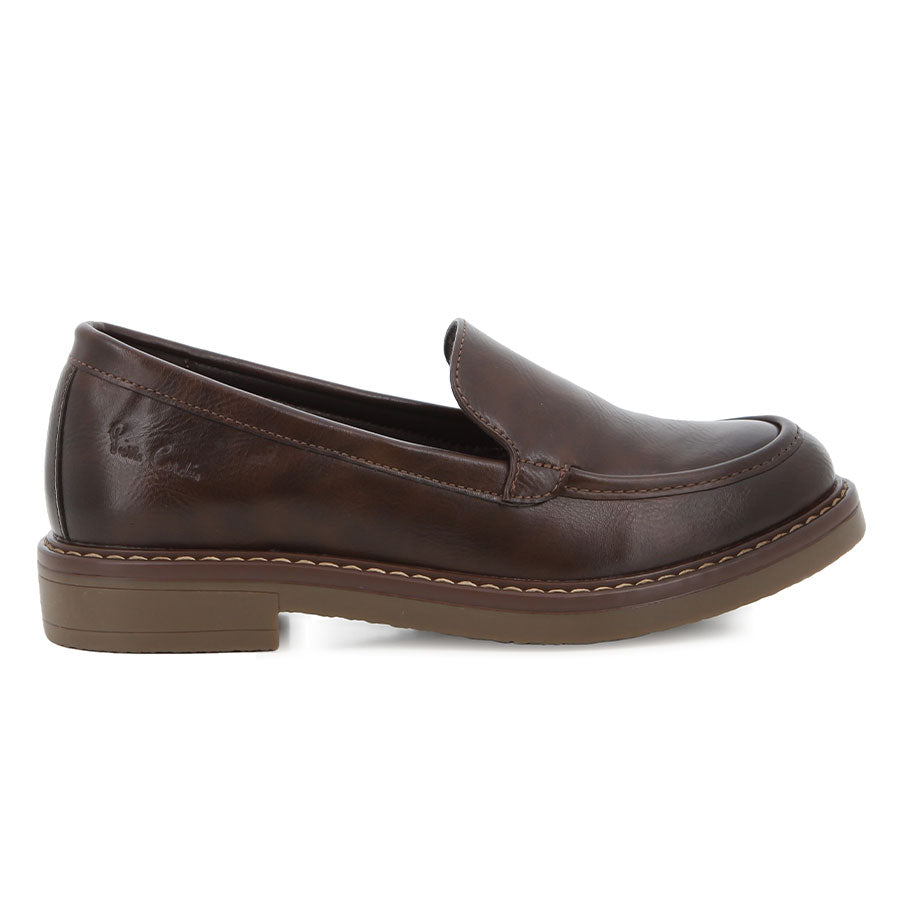 Ladies Pierre Cardin Brown Loafers